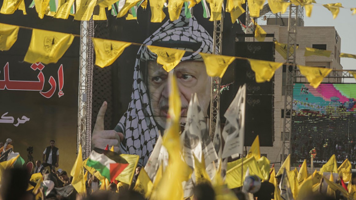Pendukung Fatah Peringati Kematian Arafat Di Gaza Yang Dikuasai Hamas