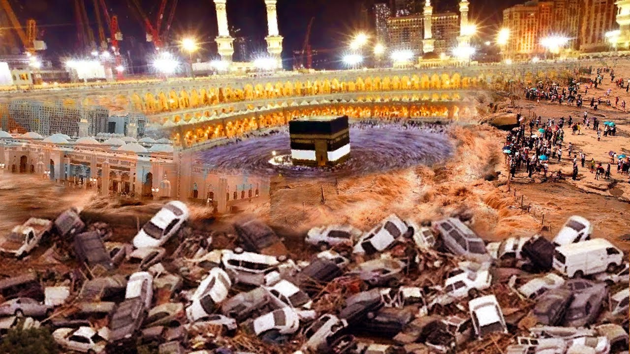 Banjir Bandang Terjang Mekkah, Ratusan Mobil Hanyut