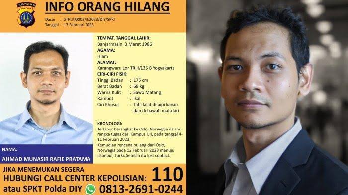 KJRI Istanbul Telusuri Dosen UII yang Hilang Kontak