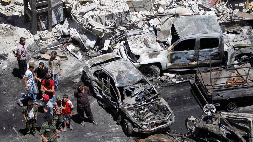 Bom mobil guncang daerah pinggiran Damaskus