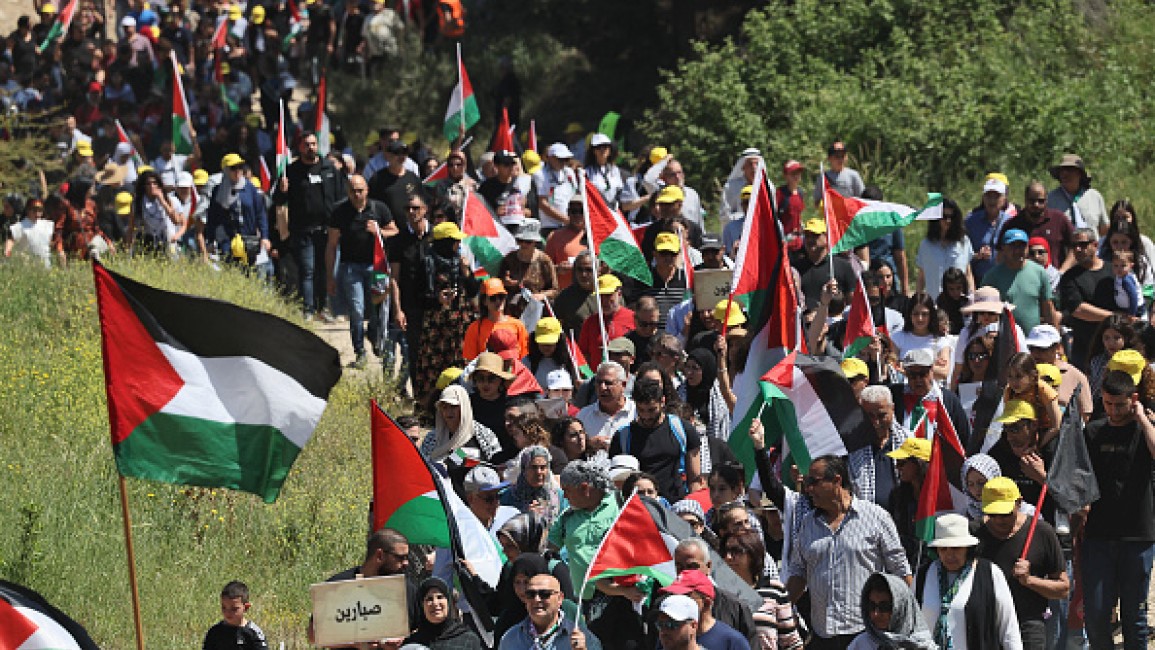 Rakyat Palestina Gelar Aksi ke Desa yang Dihancurkan Oleh “Israel” pada Nakba 1948