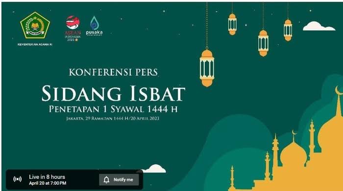 Kemenag: 1 Syawal 1444 Hijriah Jatuh Pada 22 April